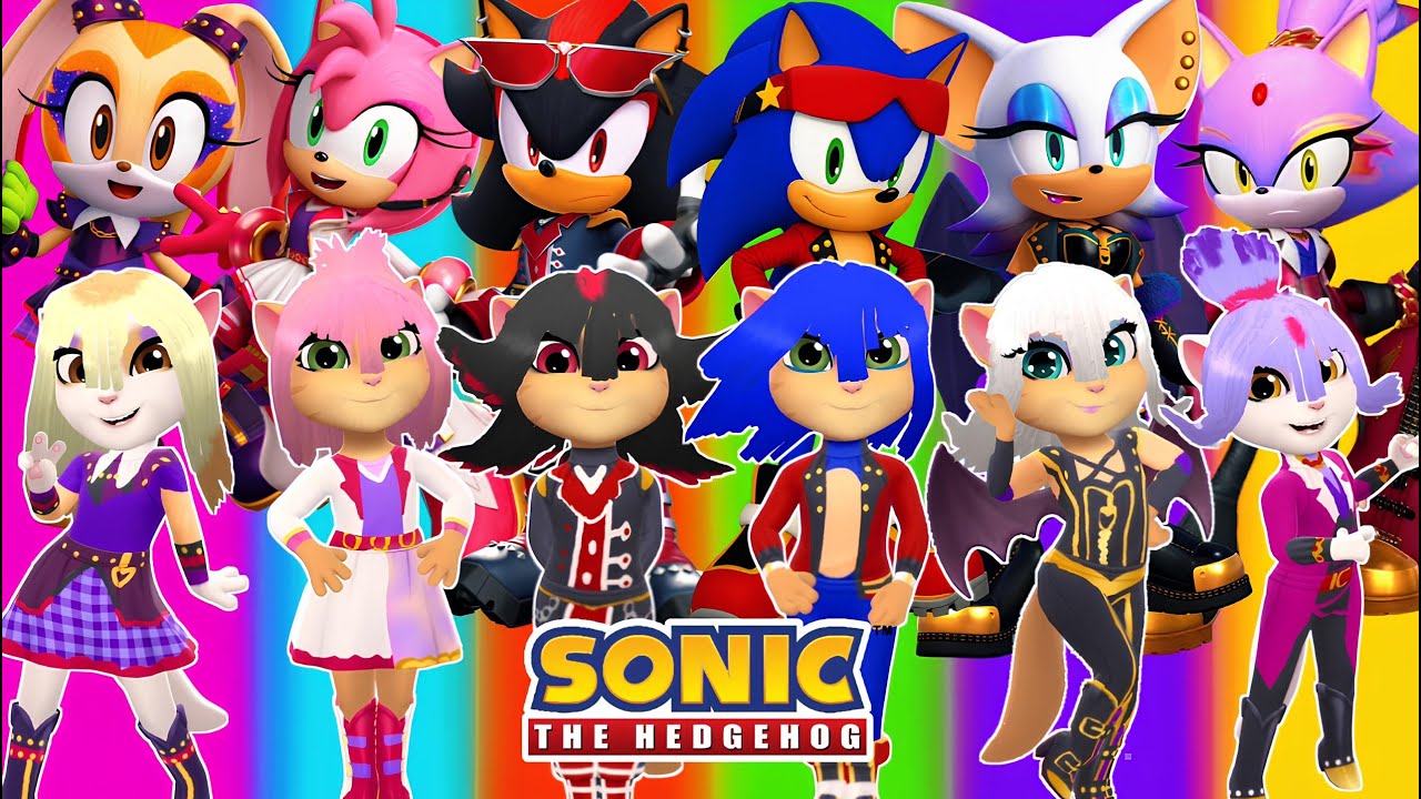 ⚡️🌈SONIC AND FRIENDS ROCKSTAR ➕️ ANGELA 2 | Cosplay Makeover
