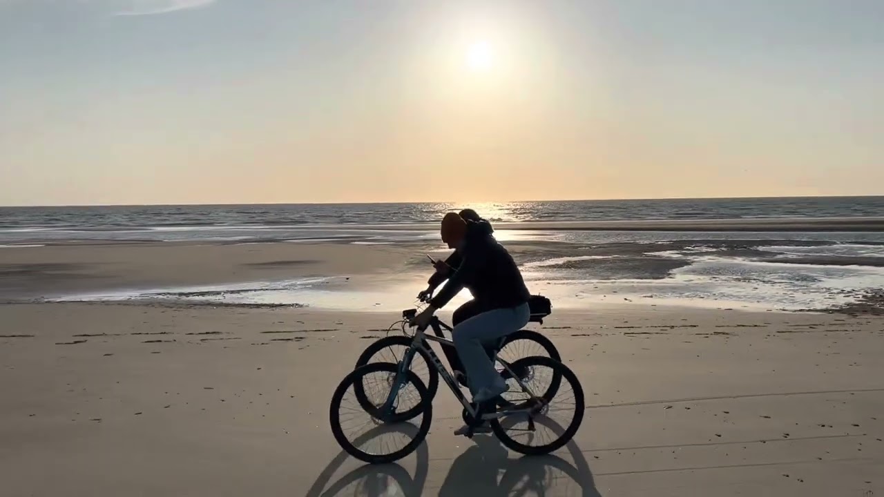 R&ouml;m&ouml; (#R&oslash;m&oslash;) Fahrradtour am Strand