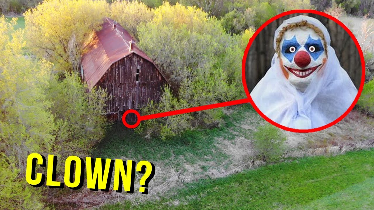 DRONE CATCHES KILLER CLOWN AT ABANDONED WAREHOUSE!! (STOLE OUR DRONE)