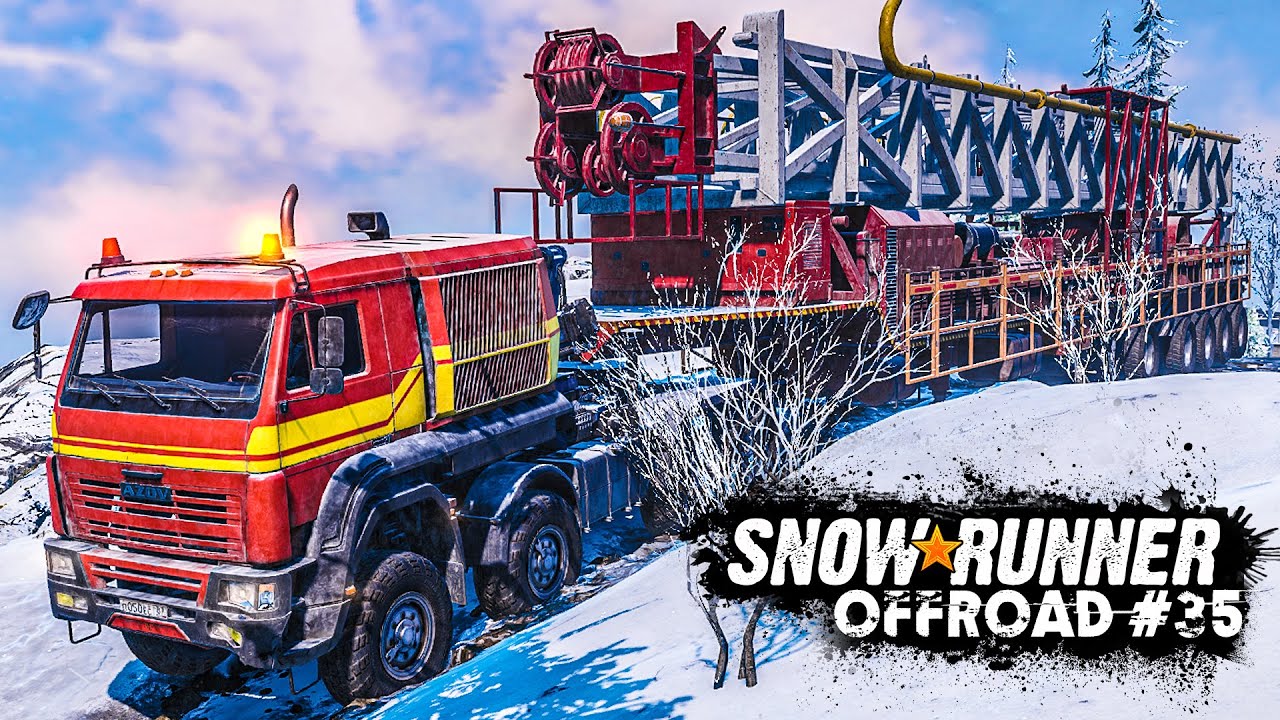 SNOWRUNNER #35: SCHWERTRANSPORT im Schnee mit falschen Reifen | OFFROAD Simulation