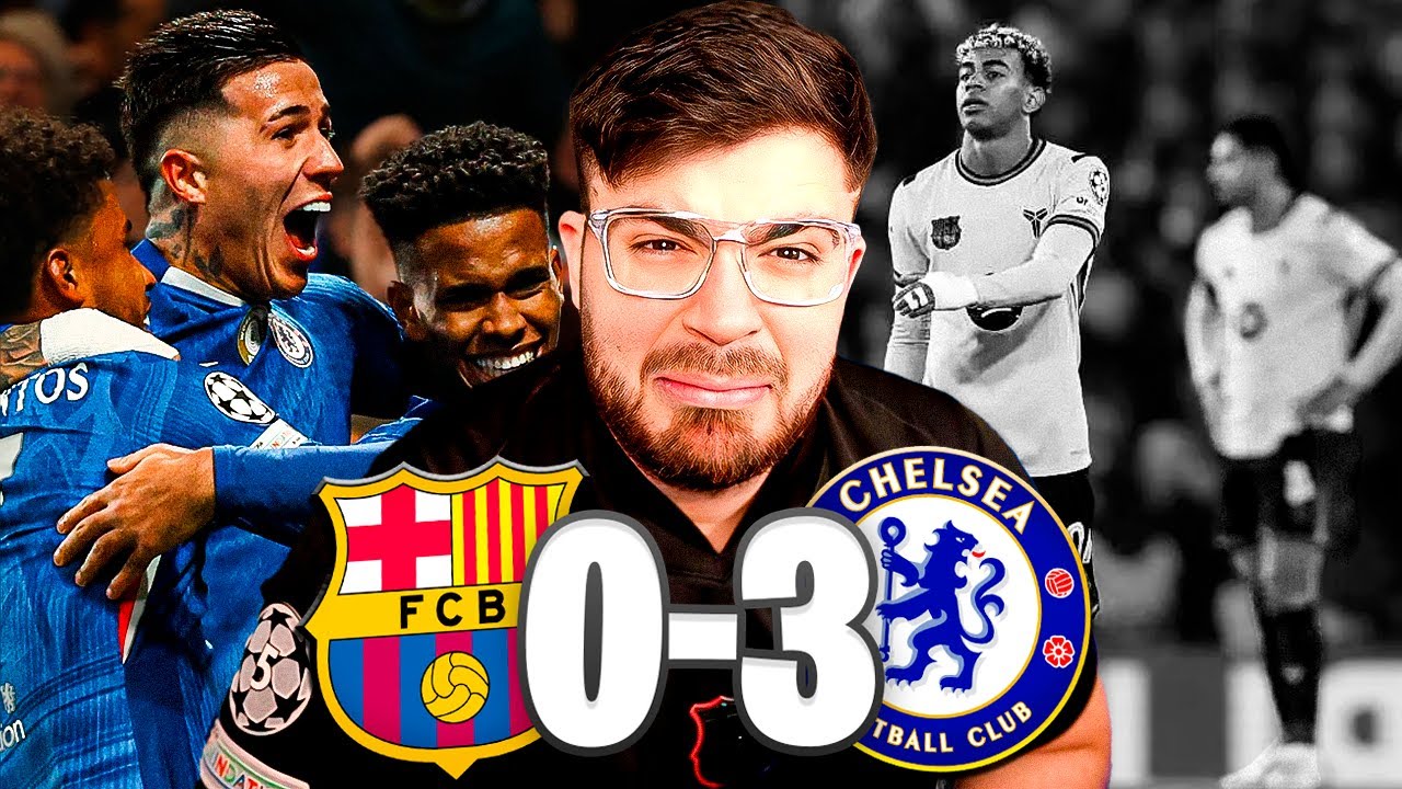 BARCELONA HUMILLADO EN LONDRES: GOLEADA 0-3 EN STAMFORD BRIDGE. ARAUJO EXPULSADO Y GOL EN CONTRA.