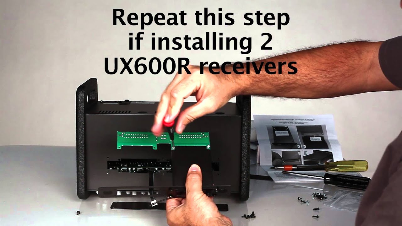 Carvin Audio UX600R Wireless Receiver Installation