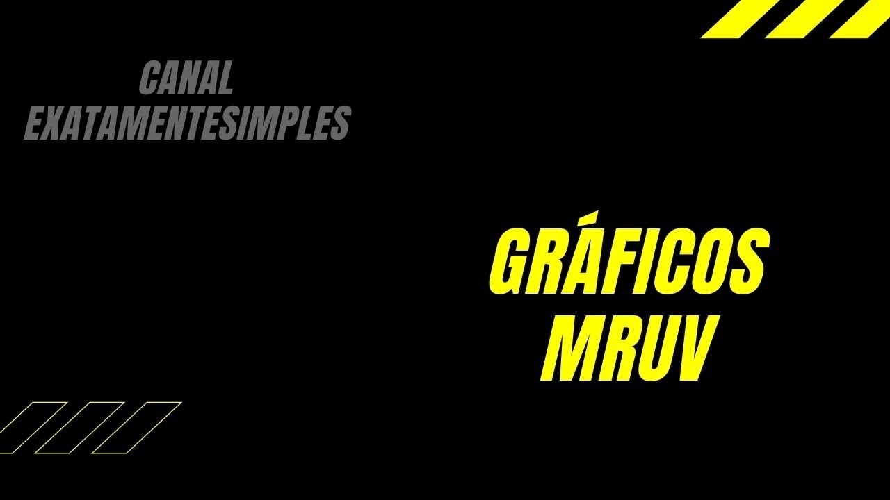 Gráficos do MRUV (Movimento Retilíneo Uniformemente Variado).