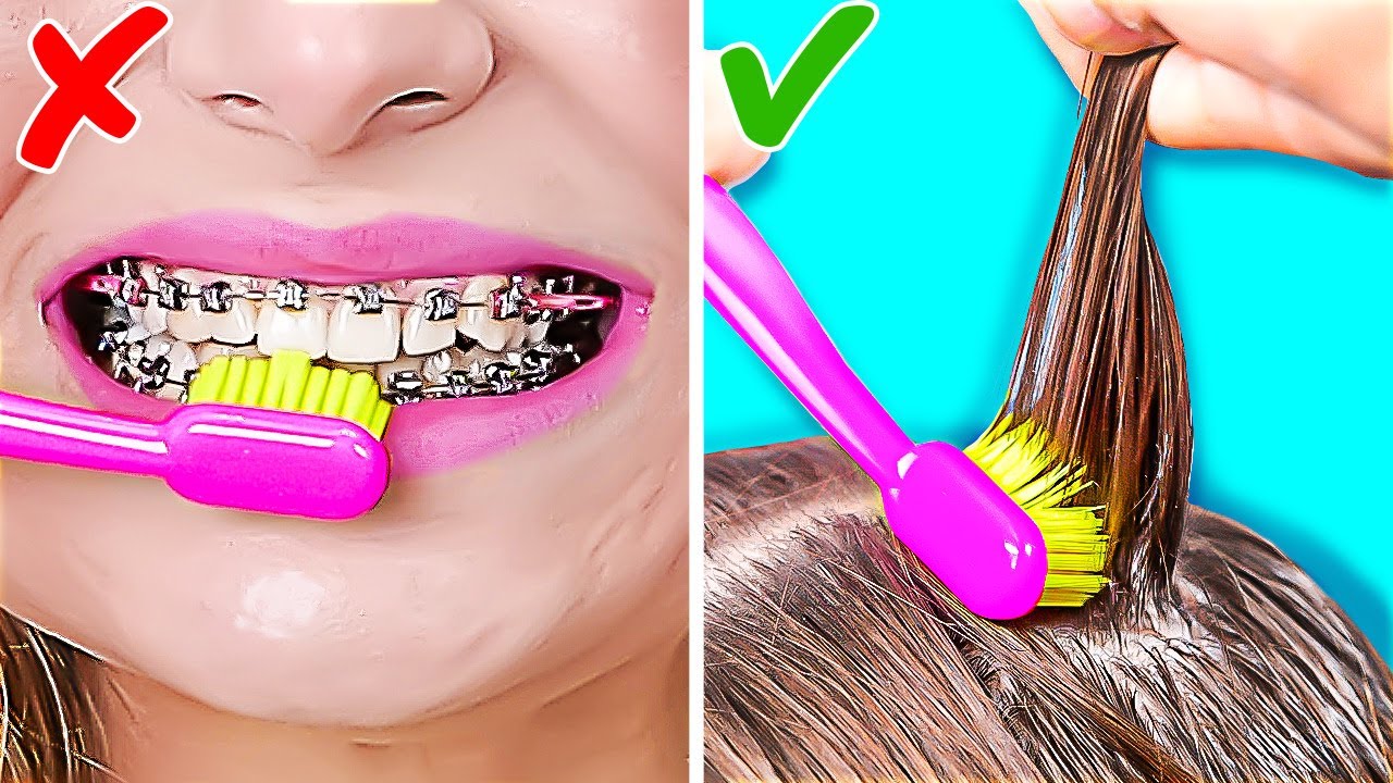 UNEXPECTED LIFE HACKS WITH TOOTHBRUSH & TOOTHPASTE || Useful Everyday Tips