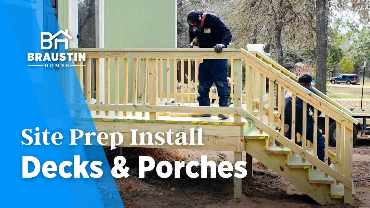 Deck Install for Manufactured Homes | Site Preparation Services offered by Braustin Homes