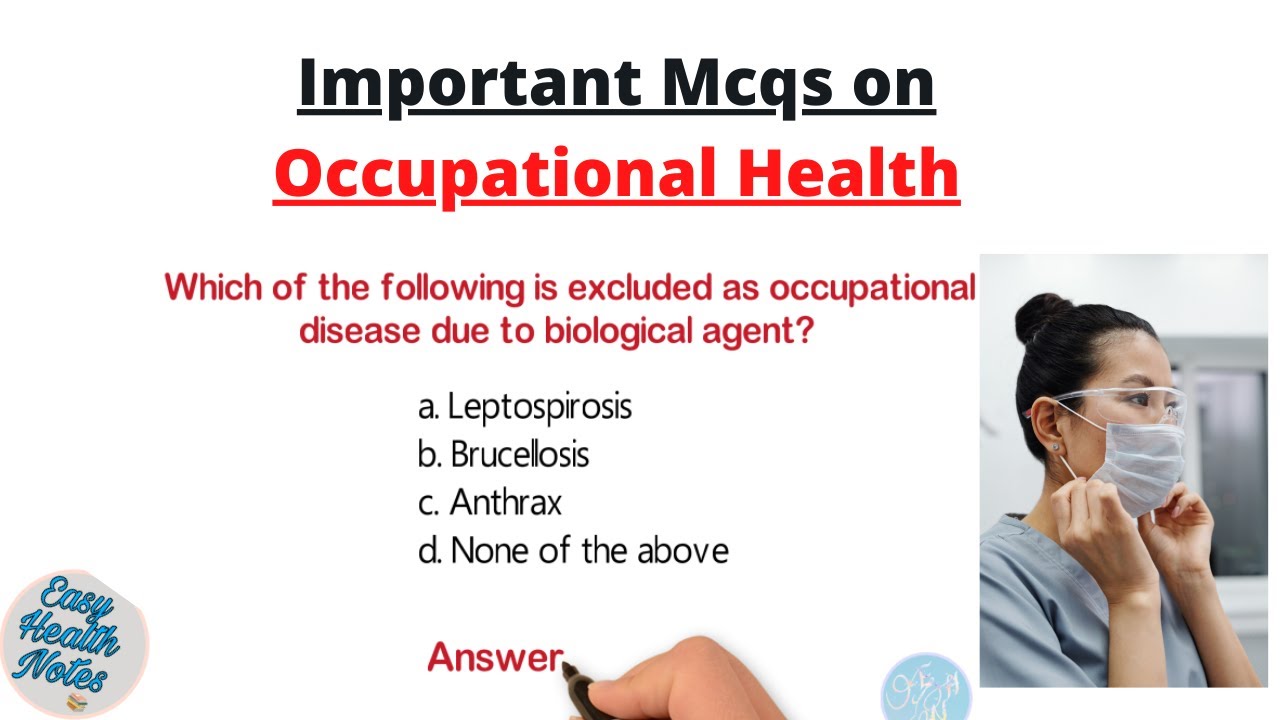 Important mcqs on Occupational Health & Safety ।। Medical, nursing & paramedical exams
