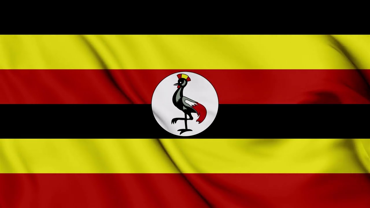 Uganda Flag Waving Background | HD | ROYALTY FREE