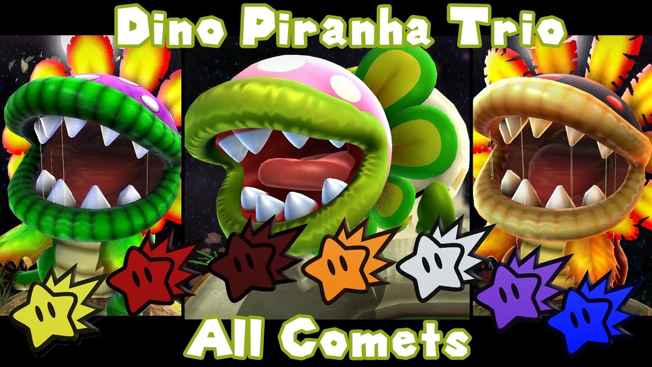 SMG2: Dino Piranha Trio, But Every Prankster Comet is Here!