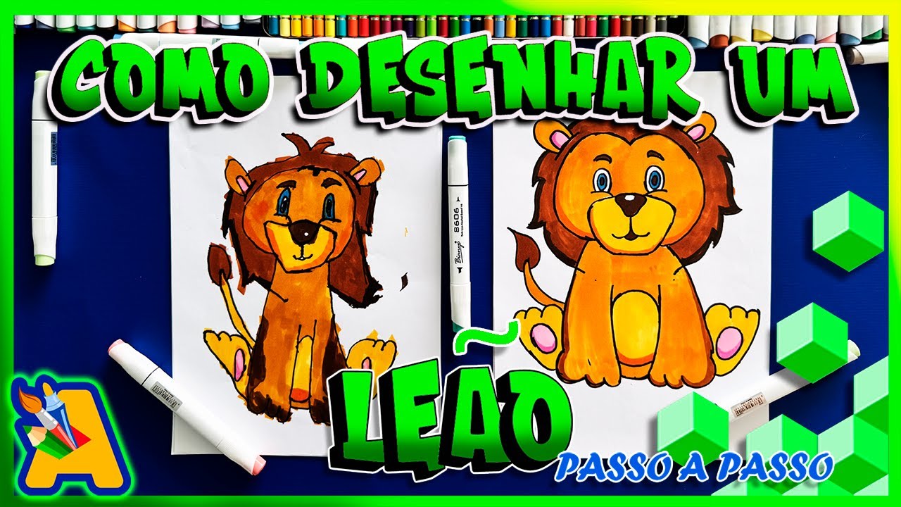 DESENHANDO UM LEÃO PASSO A PASSO