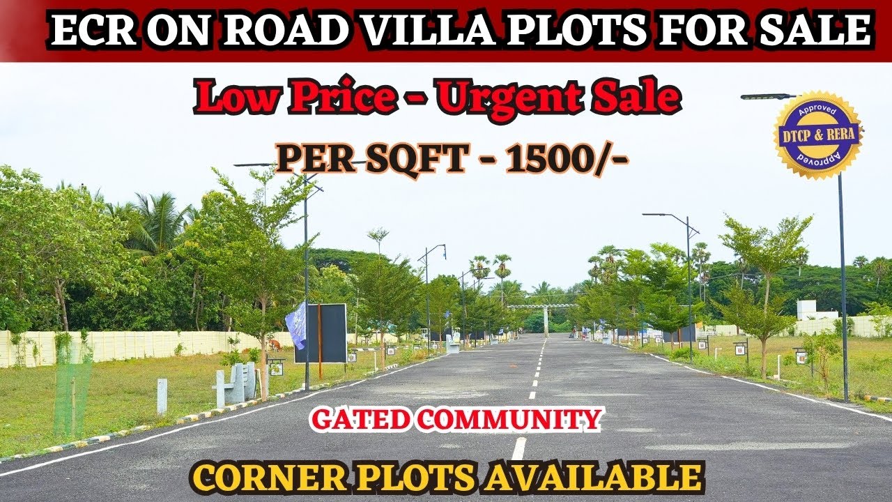 Chennai - ECR Low Budget Plots For Sale | Price - 9.75 L | 21 Plots Available | #ecrland #ecrplots