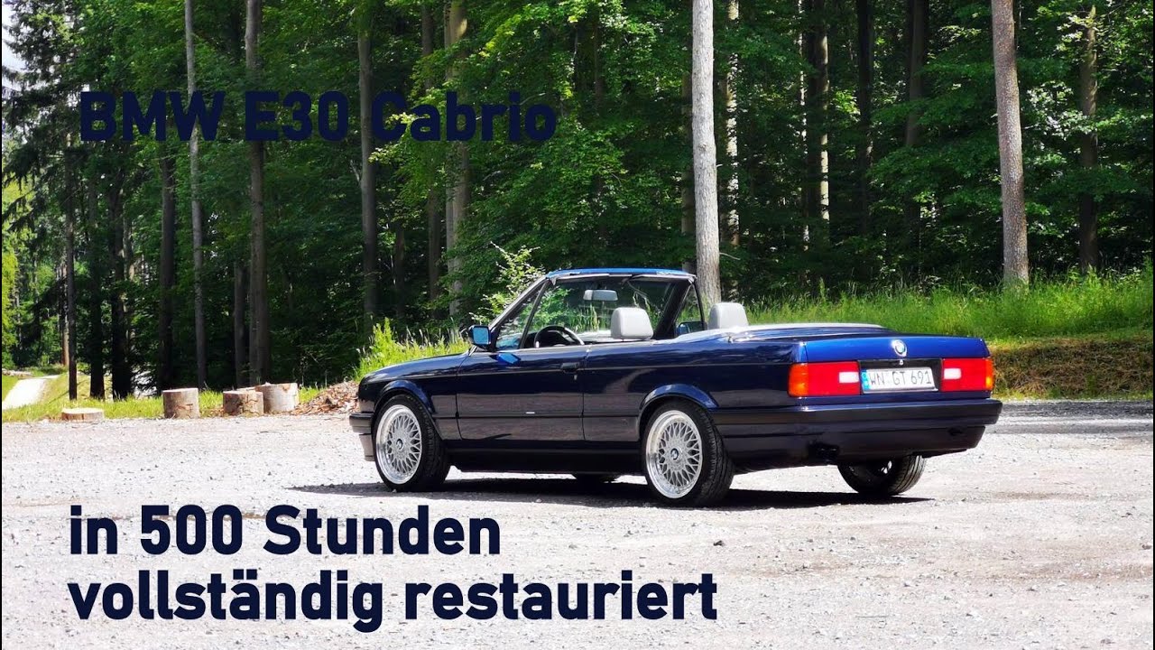BMW E30 325i Cabrio Oldtimer // vollständig restauriert // Carporn (4K)