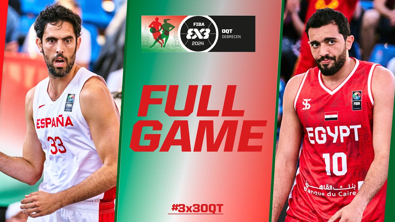 Испания 🇪🇸 против Египта 🇪🇬 | Мужская полная игра | FIBA ​​#3x3OQT 2024 | Баскетбол 3х3