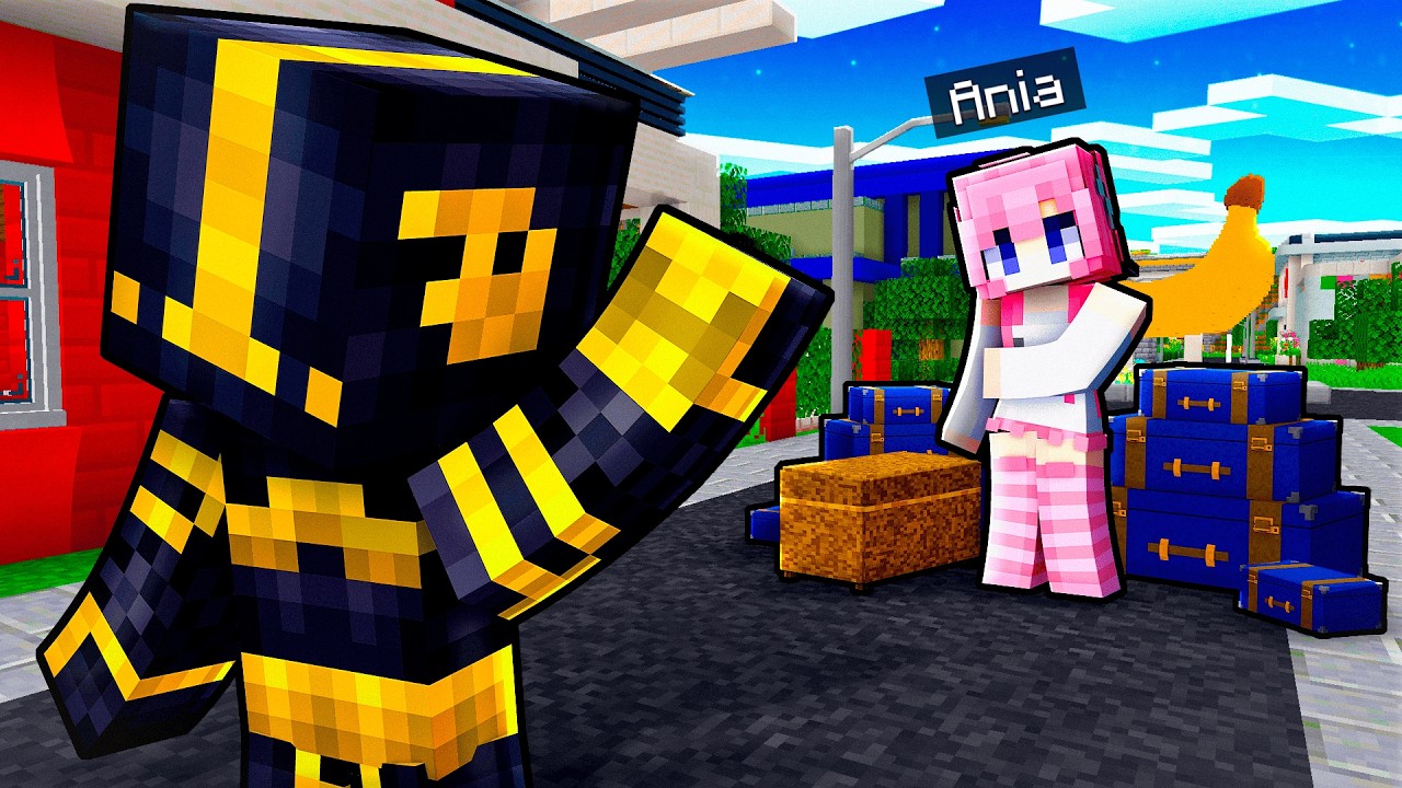 UNA CHICA se MUDA a la CIUDAD de PLATANOVILLA en MINECRAFT 😱
