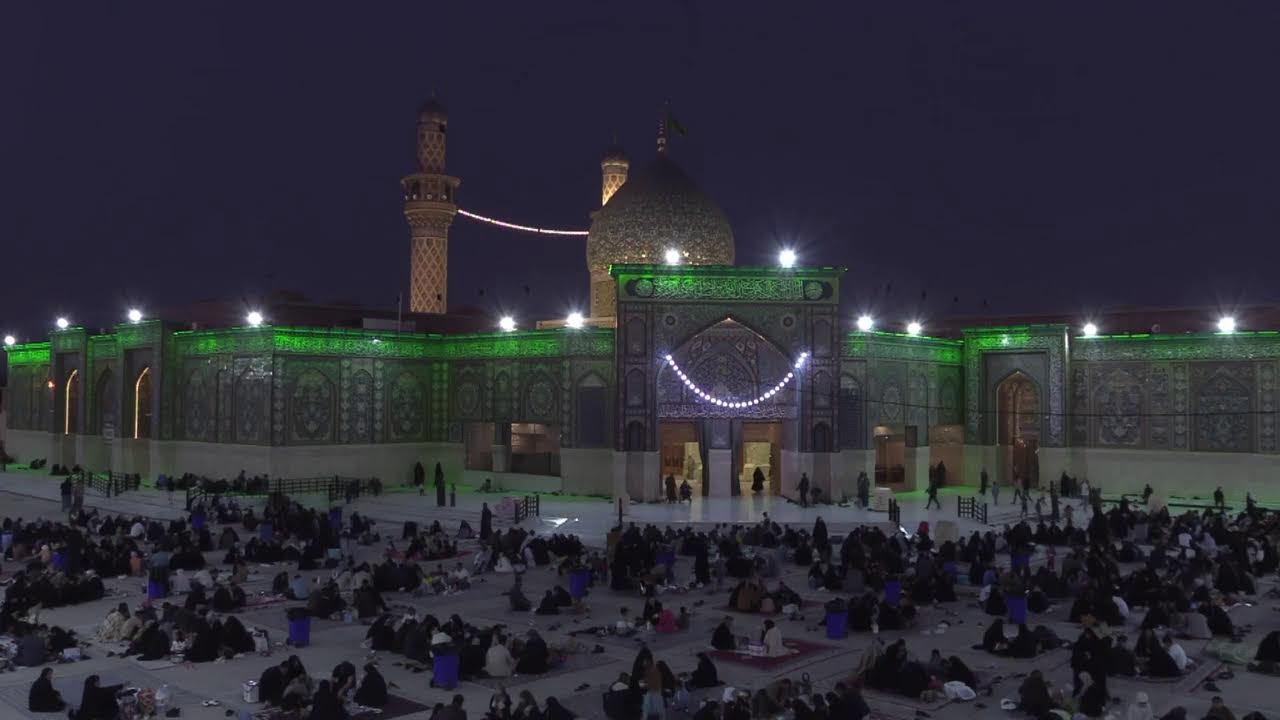 القرآن الكريم واذان المغرب من المرقد الشريف