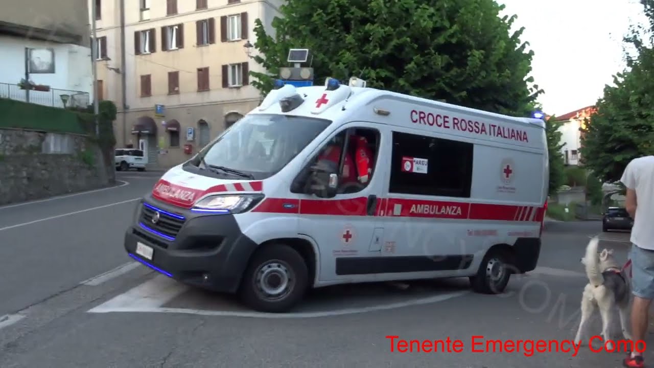 [MALORE] Partenza ambulanza CRI Casatenovo in sirena