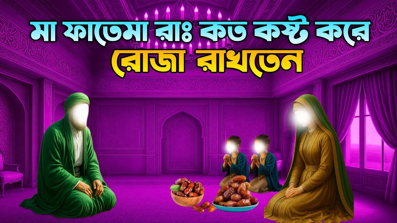 খাবারের অভাবে মা ফাতেমা সেহেরিতে শুধু পানি খেয়ে রোজা রাখতেন || ইসলামিক কাহিনী 