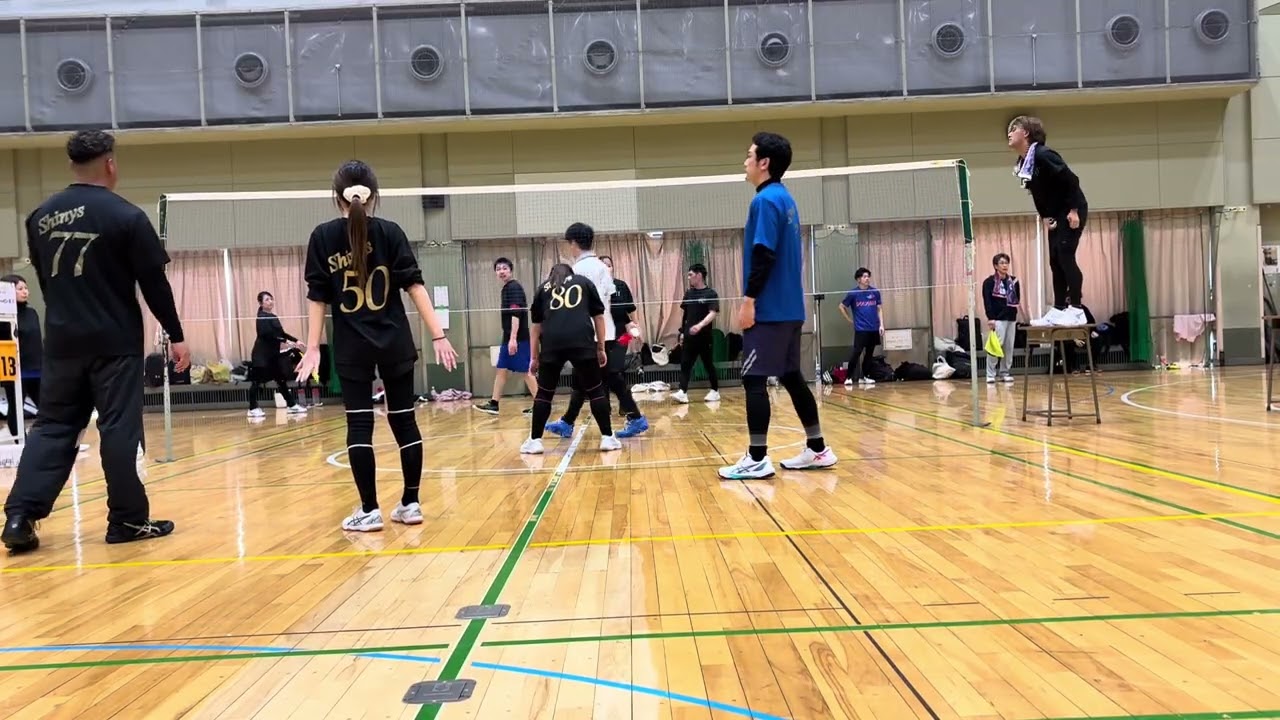 シャイニーズA対シャイニーズB 横浜市交流インディアカ混合大会　2026.3.15