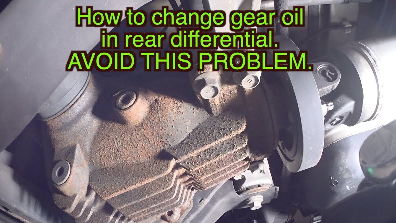 Rear Differential gear oil change in Toyota Sequoia and Lexus rx350 Amsoil gear oil