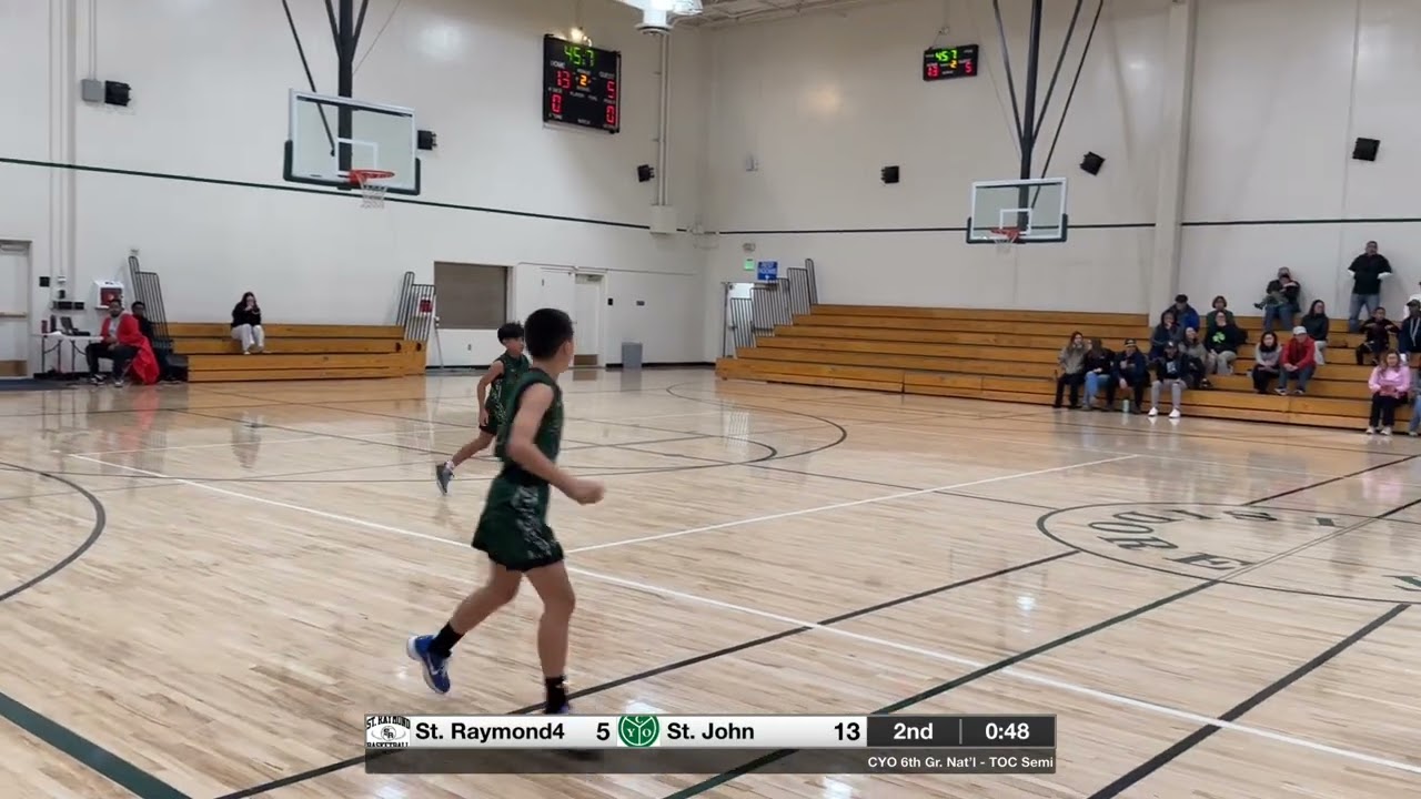 CYO: 6th Gr. Nat’l - TOC Semi - St. Raymond vs. St. John (2/22/26)