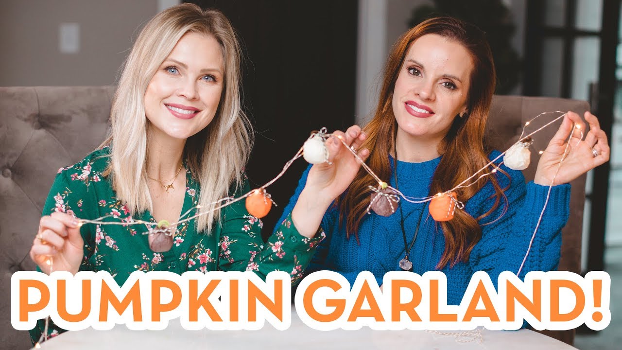 Pumpkin Garland DIY Craft!