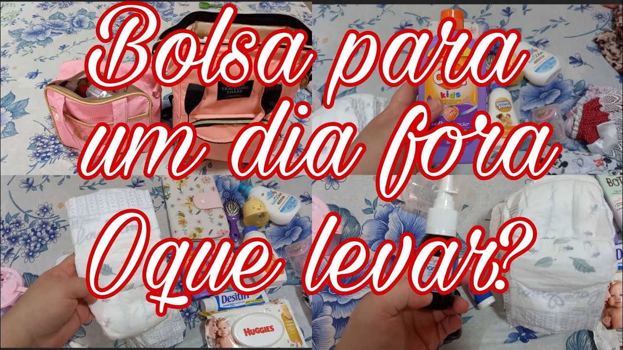 🔴Bolsa de passeio do bebe| Oque levo pra passar um dia todo fora ?