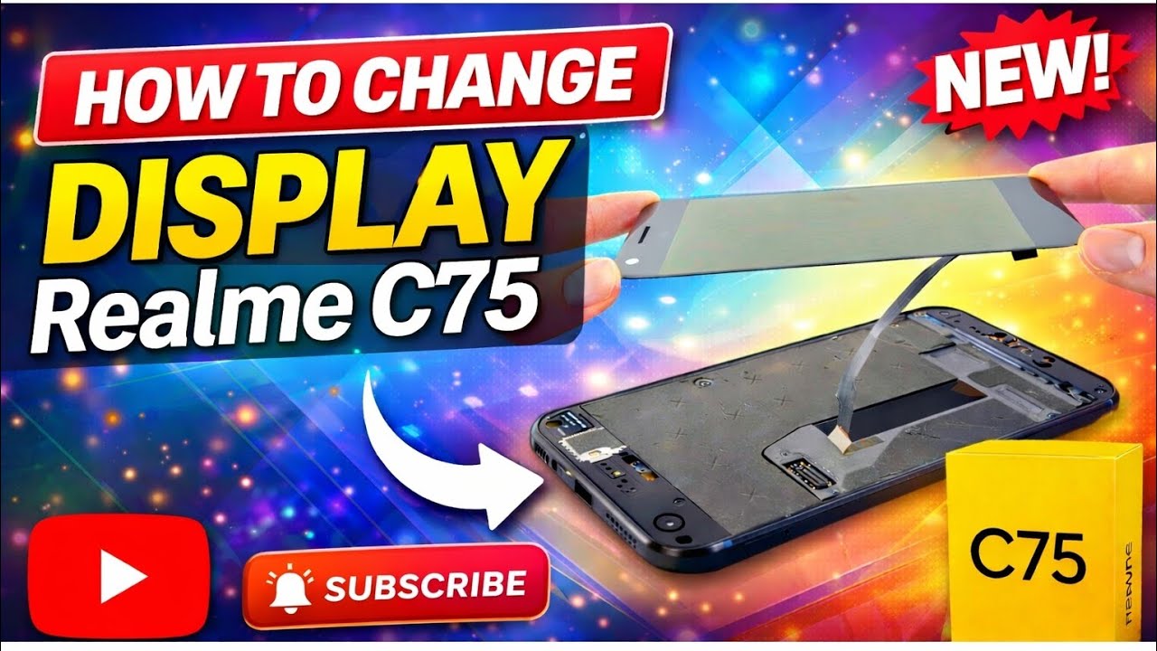 খুব সহজে যে ভাবে Realme C75 ফোনের ডিসপ্লে পরিবর্তন করবেন 🥰@SchoolofEEE111 #share #subscribe #channel