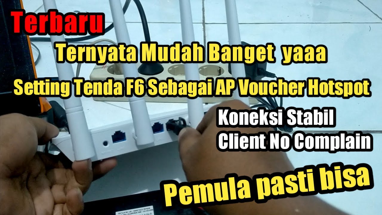 Cara Setting Router Tenda F6 Sebagai Access Point Voucher Hotspot
