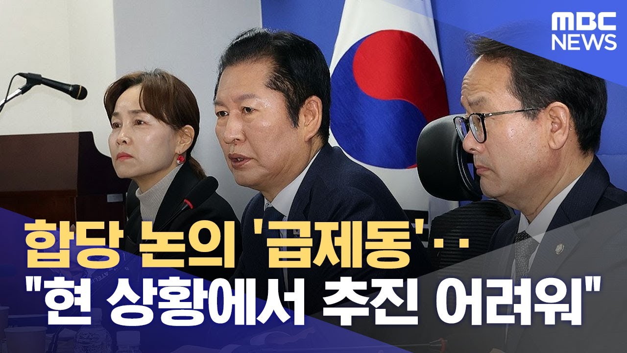 합당 논의 '급제동'‥