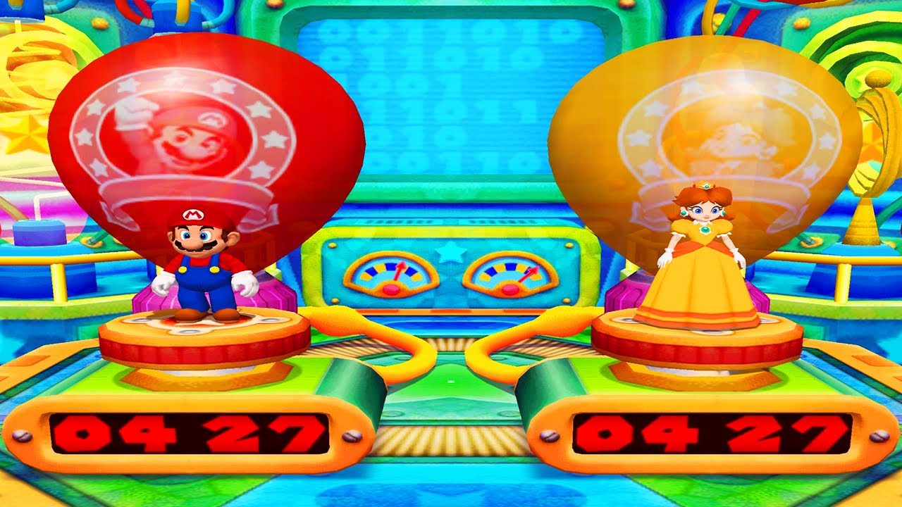 Mario Party 5 Minigames - Mario vs Koopa vs Luigi vs Daisy