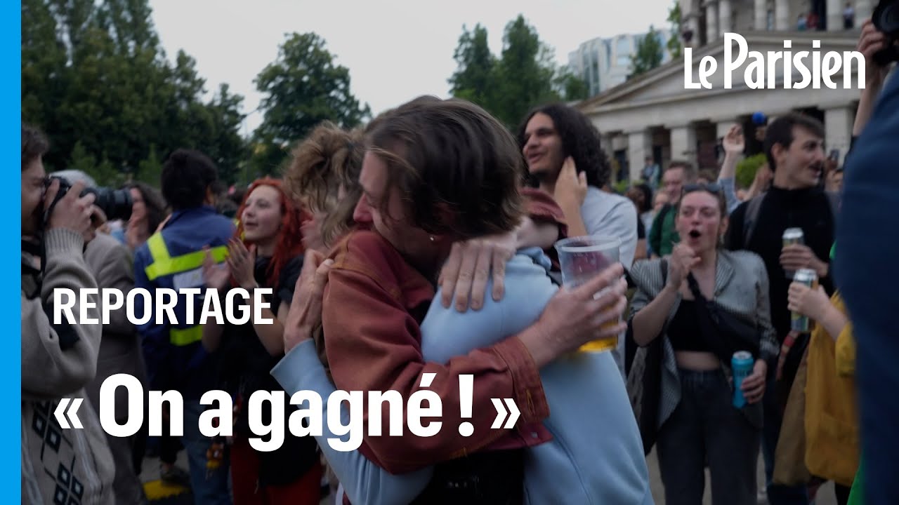 Législatives : 20 heures, les militants LFI explosent de joie