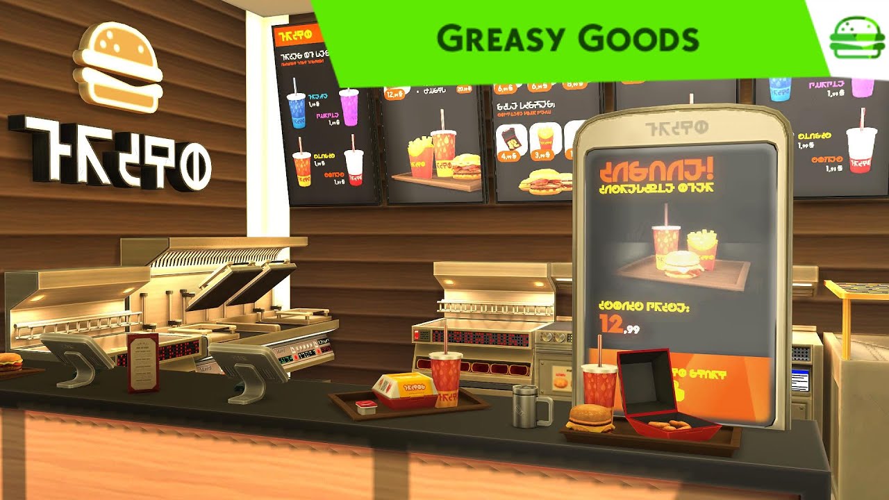 Sims 4 Greasy Goods Stuff Pack 🍔🍟 Musically CC Speed Build