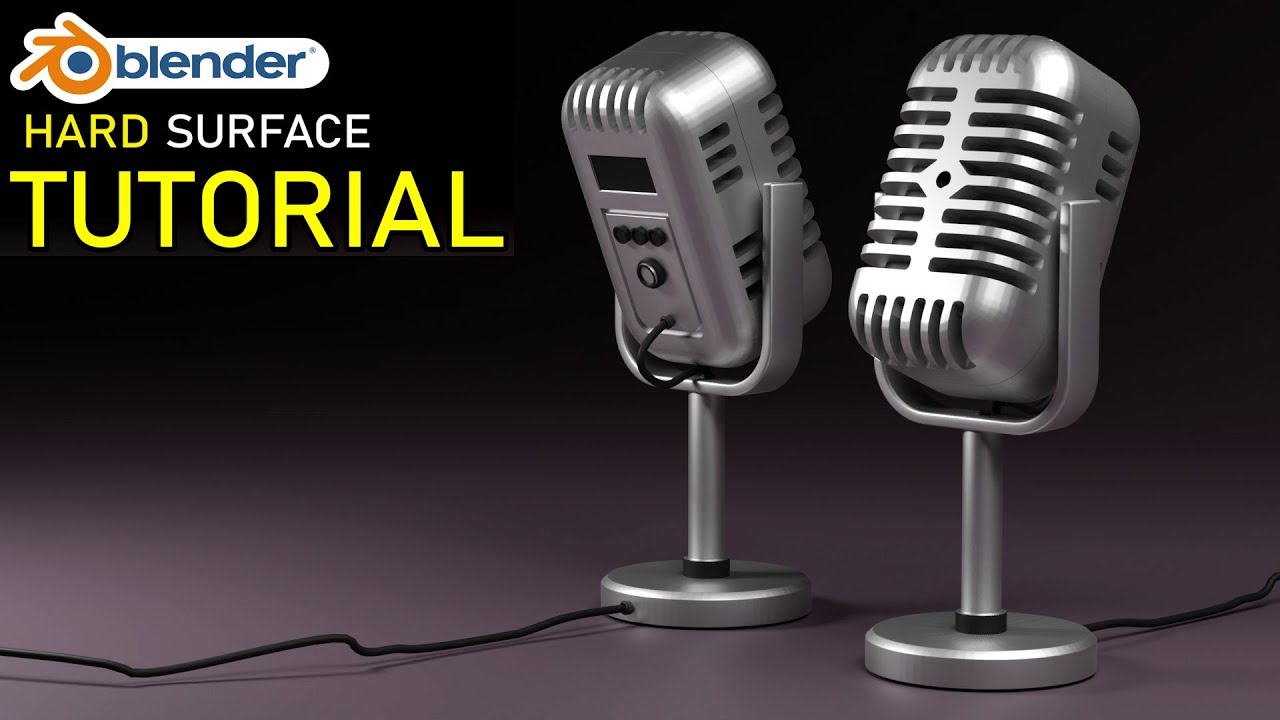 Blender Hard surface Modeling - Microphone Tutorial