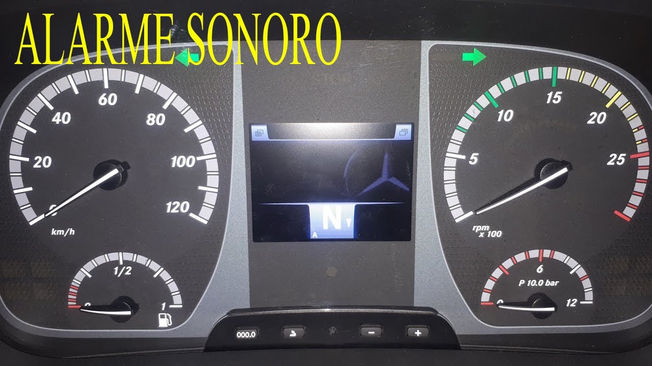 Como ativar o alarme de velocidade no caminhão Mercedes Benz Axor à partir do ano 2018