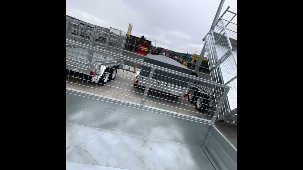U Beaut Trailers 7x5 single axle 400mm deep side, 750 KG ATM Trailer ,￼ hot dipped galvanised