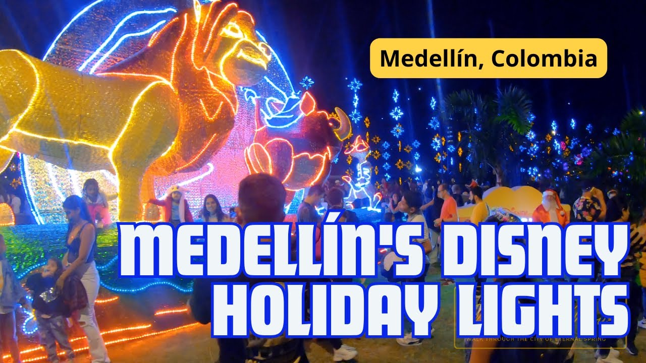 Medellín's Disney Christmas Lights Wonderland 2023