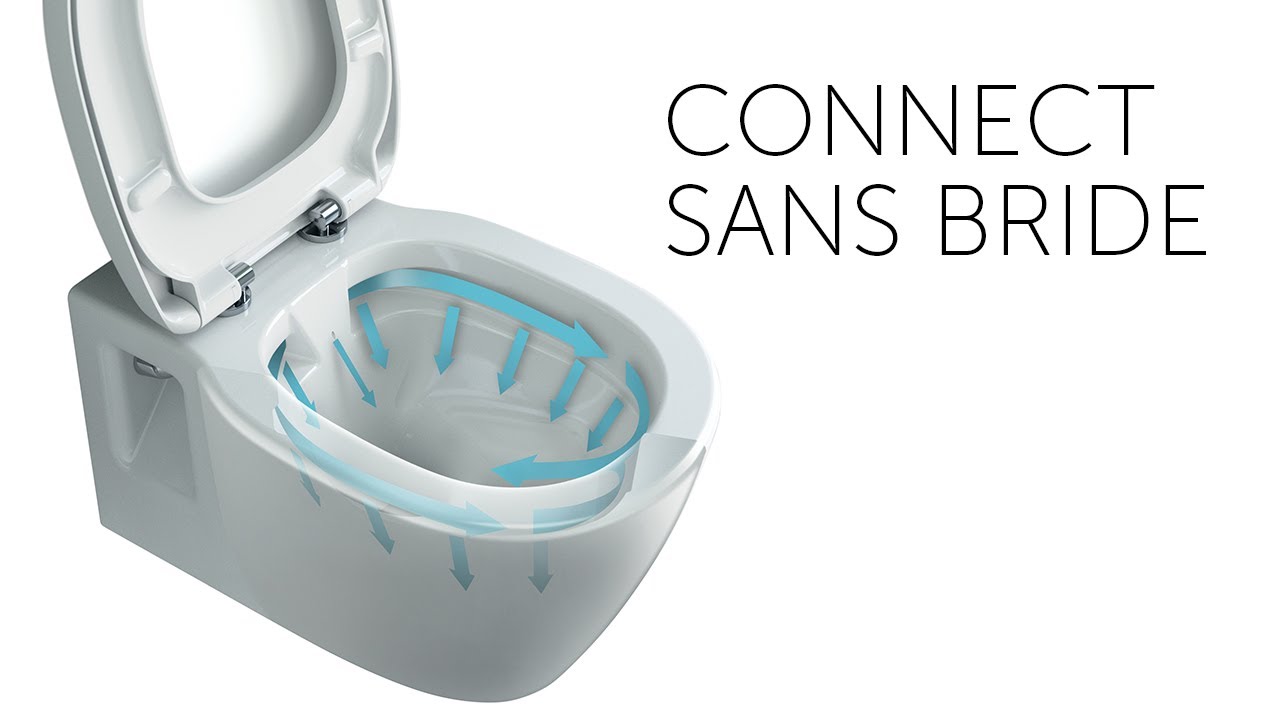 Ideal Standard - Innovation propret&eacute; - Cuvette suspendue sans bride Connect