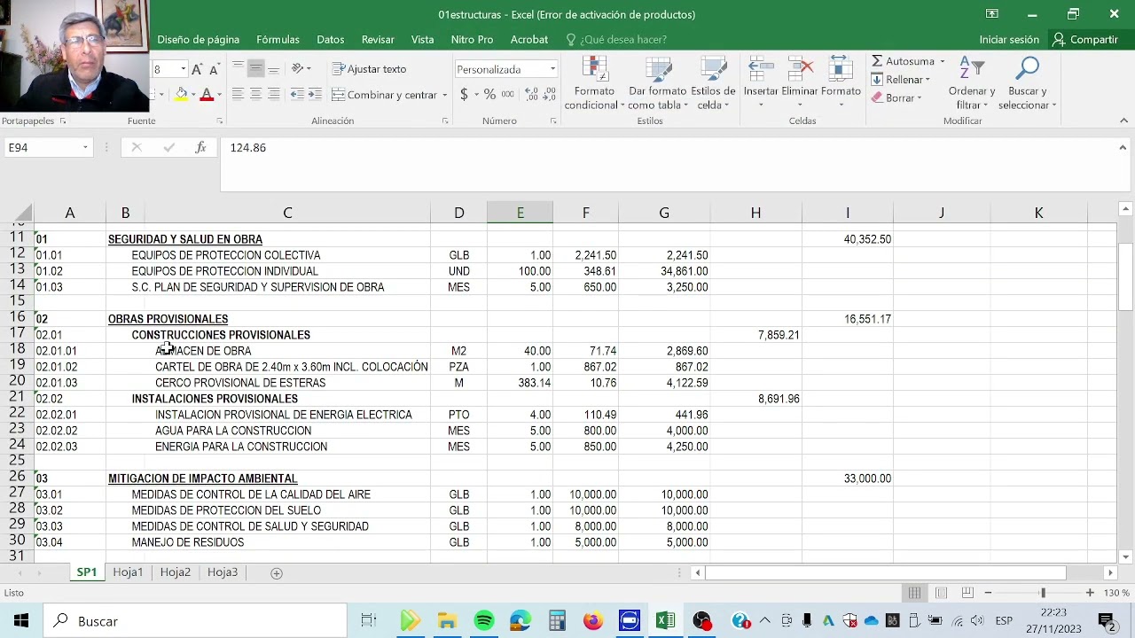 Clase práctica sobre Power Cost