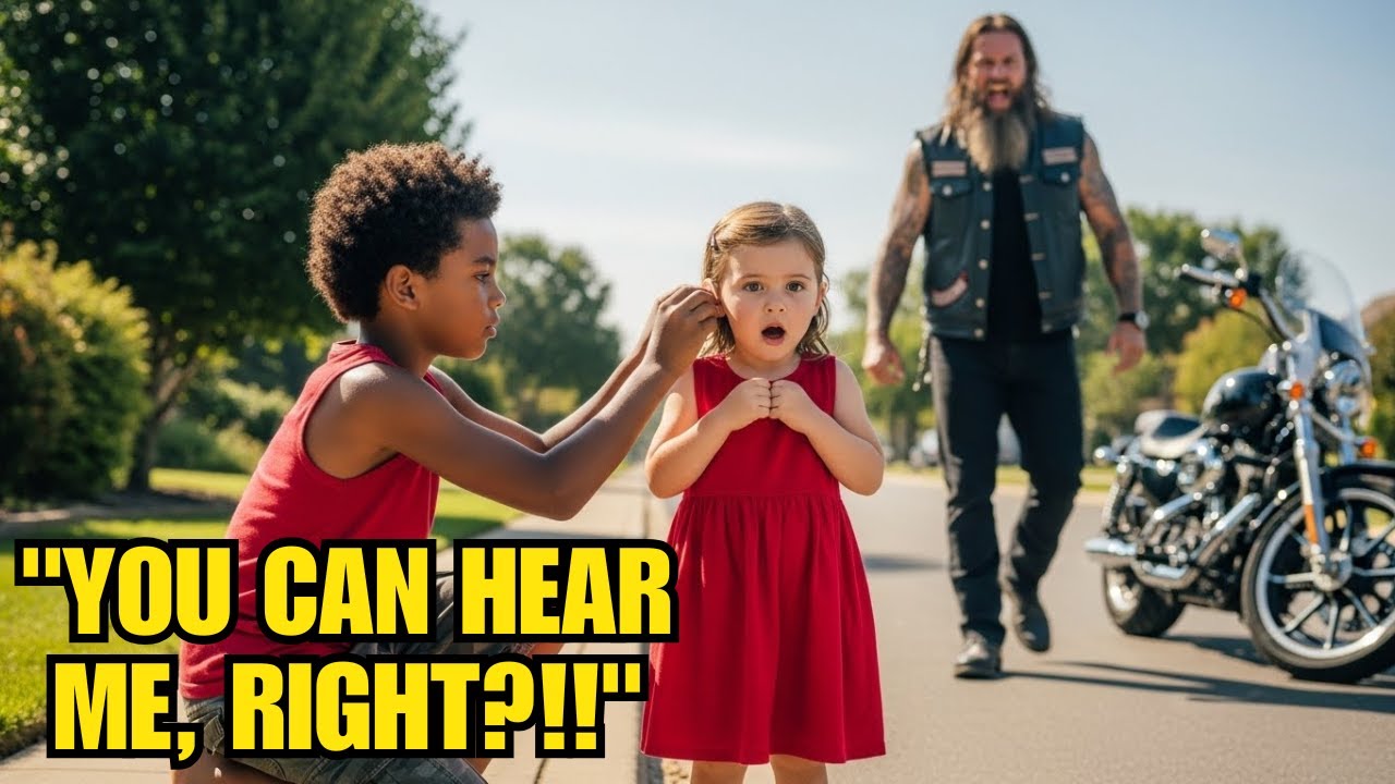 Biker’s Daughter Was Born Deaf Until a Homeless Boy Pulled Out Something Unbelievable