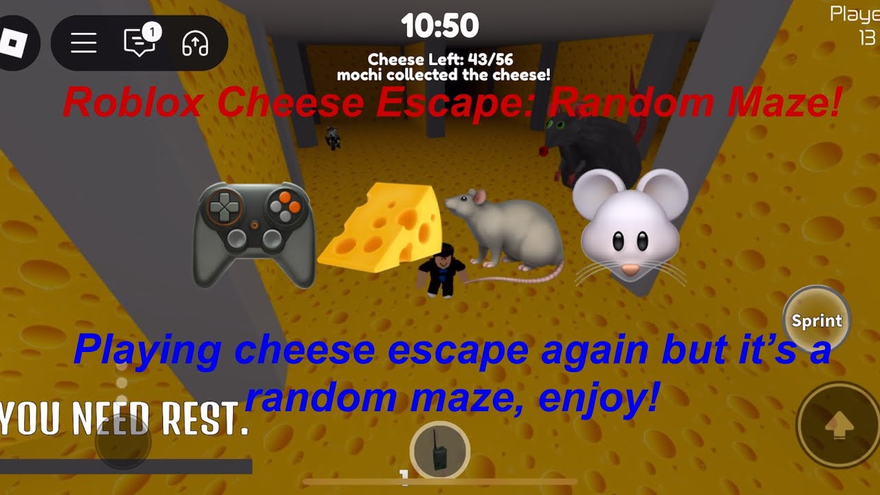 Roblox Cheese Escape: Random Maze!