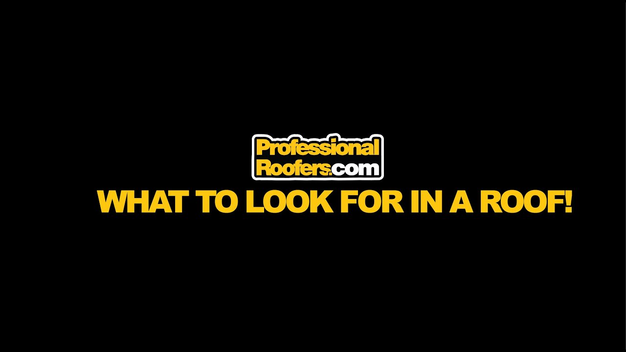 What to look for in a roof when buying a home