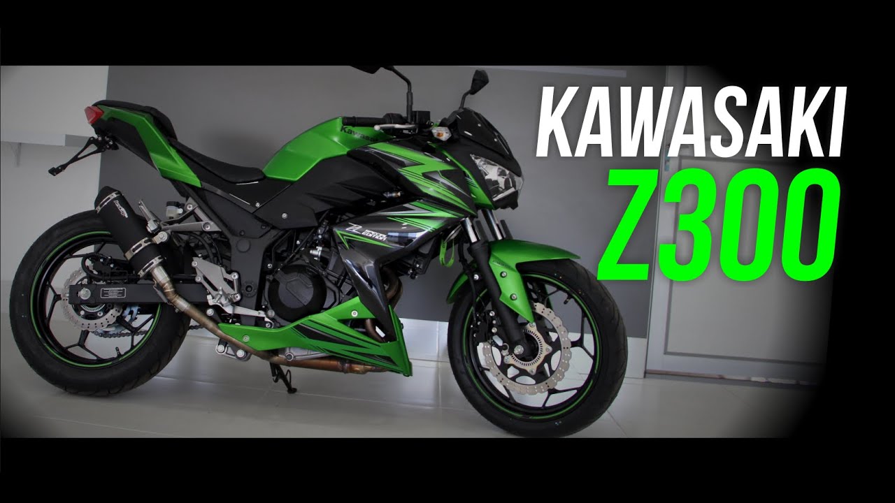 Design e ronco de arrepiar - Kawasaki Z300 com as ponterias JESKAP