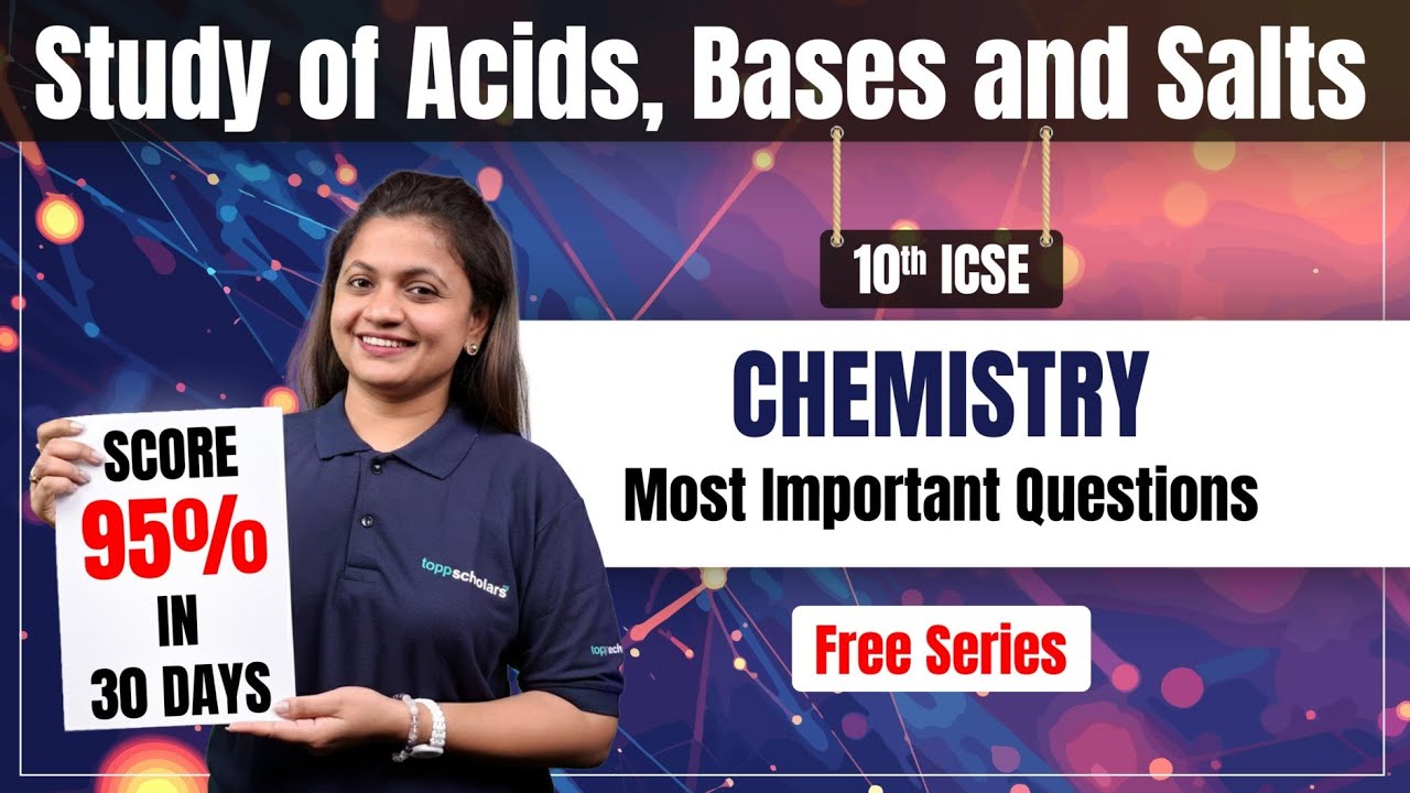 Acids, Bases & Salts Class 10 ICSE | Neutralization Reaction | MOST IMP Questions