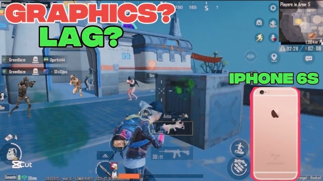 iPhone 6s pubg test in 2025 | Lag,Heating,Graphics,Fps? 