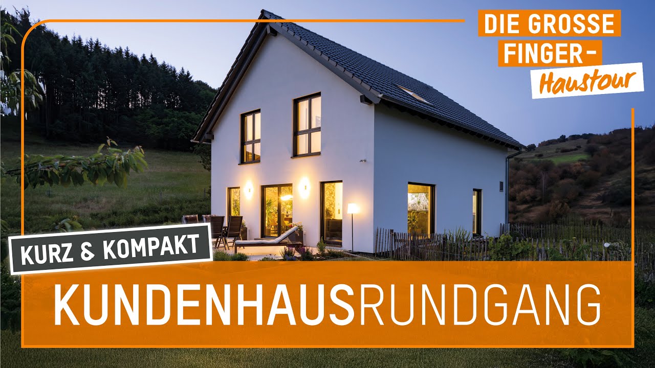 Haustour: Modernes Effizienzhaus 40 f&uuml;r zwei &ndash; mit offenem Wohnkonzept & Spa-Bad | FingerHaus