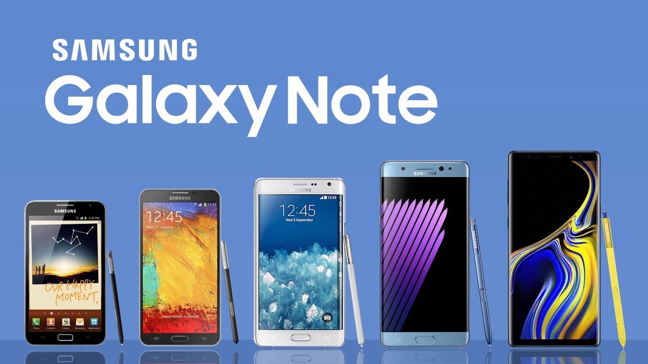 Evolution of Samsung Galaxy Note