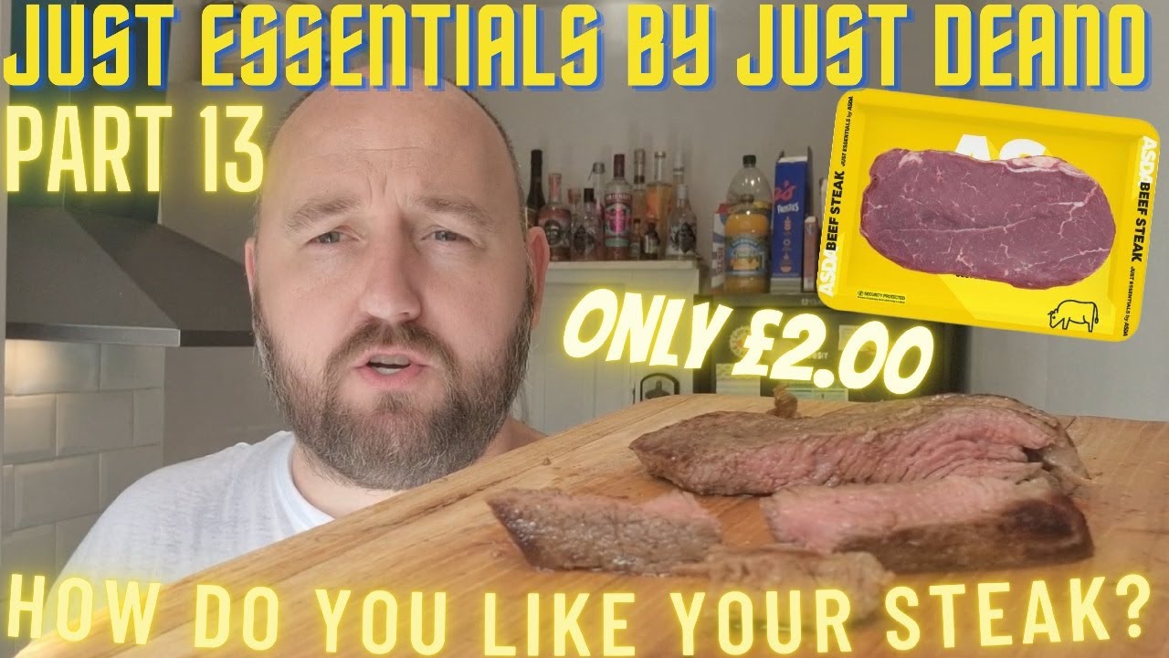£2.00 BEEF STEAK | Asda Just Essentials | FOOD REVIEW | Budget Cooking | HOW DO YOU LIKE YOUR STEAK?