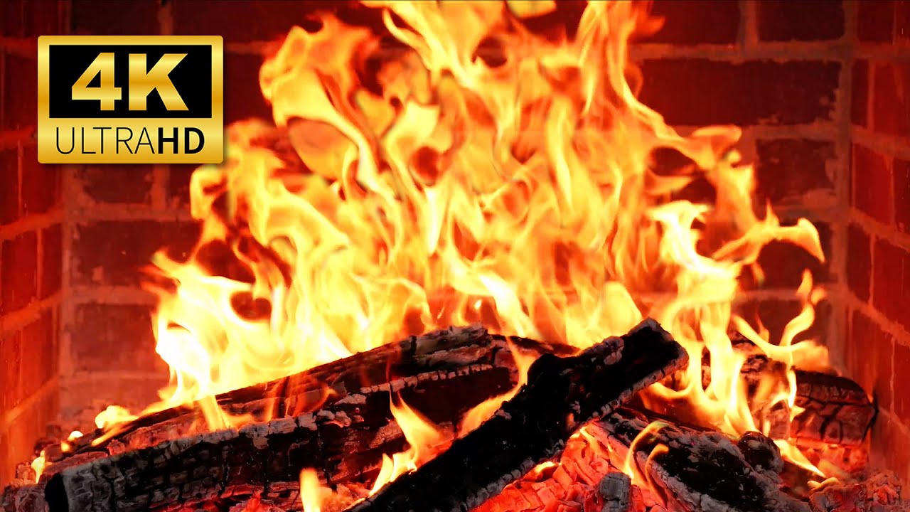 🔥 Cozy Winter Mornings 🔥 Woodfire Symphony | 4K Fireplace with Crackling Logs & Fire Sounds