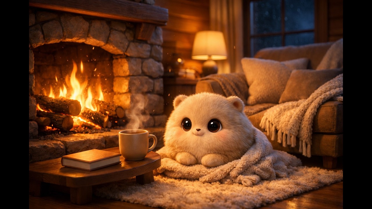 crackling fire sounds 🔥 cozy wood fire ambience for sleep and relaxation | live
