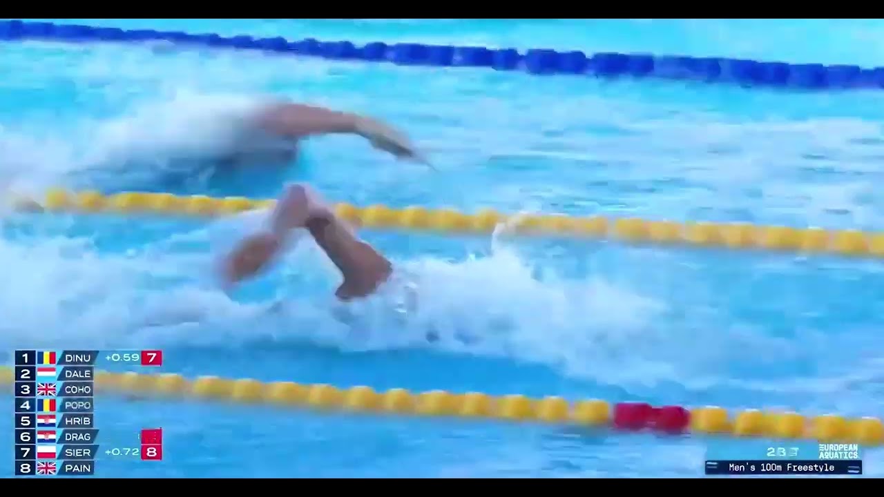 D.Popovici nuevo récord de Europa 46.71