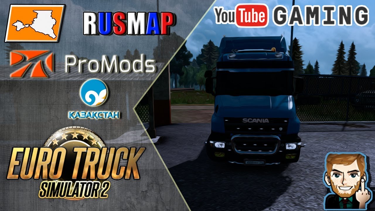 ► Euro Truck Simulator 2●v 1.31●ProMods 2.27+RusMap1.8+Юг 7.0+Казахстан+ИндоMap+Румыния●Scania T4●